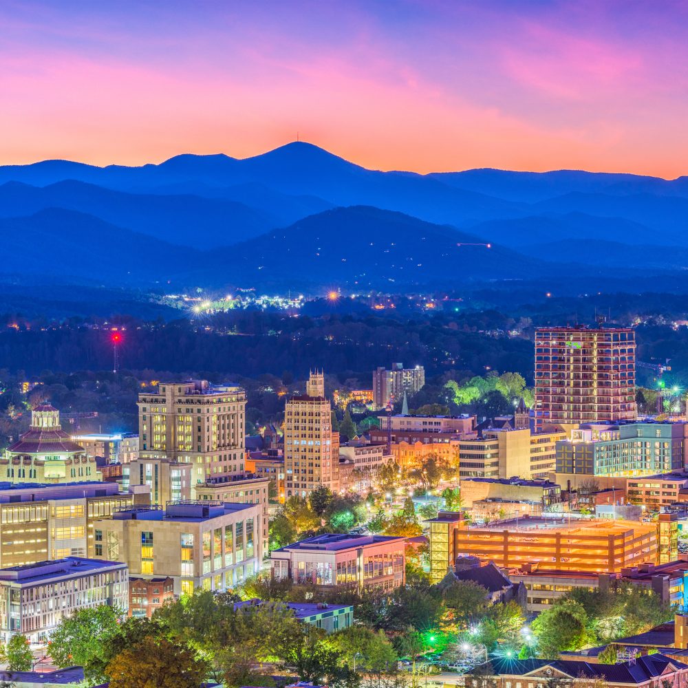 Asheville, North Carolina, USA Skyline